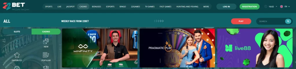 Casino and Gaming Options