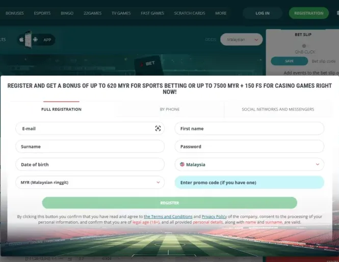 Registering an Account