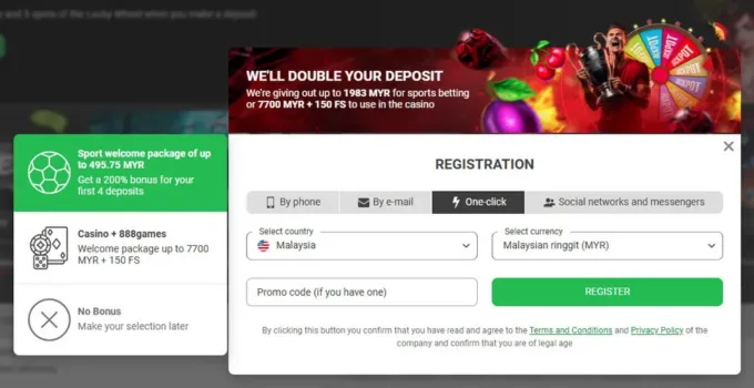 one-click registration
