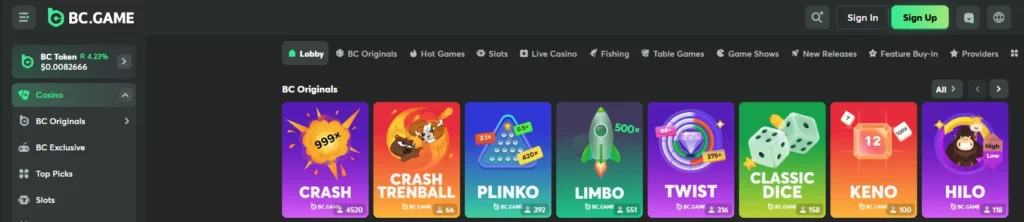 Casino Features