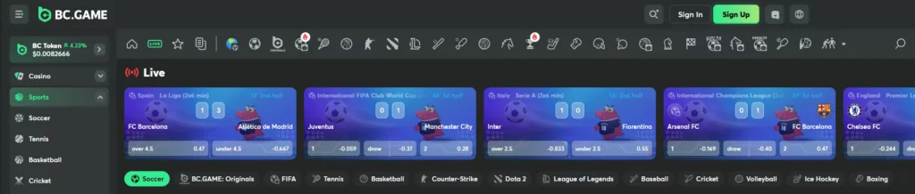 Live Betting Experience
