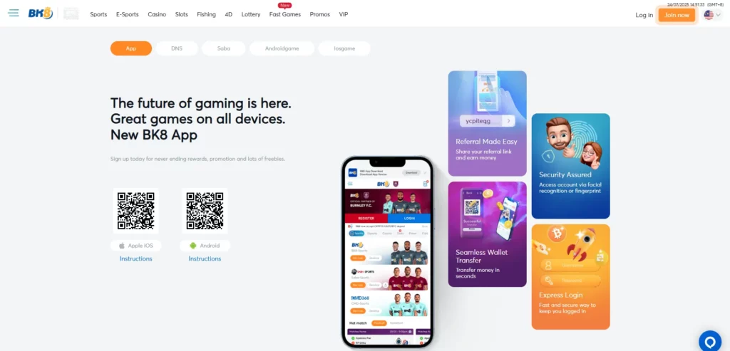 Mobile Applications eSports BK8