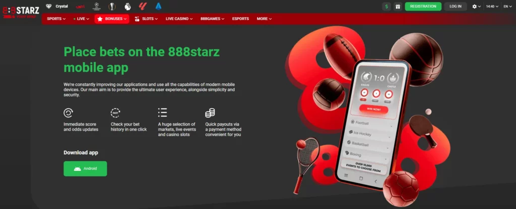 Mobile Applications eSports 888starz