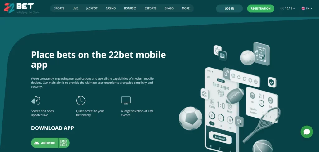 22Bet Mobile Applications betting