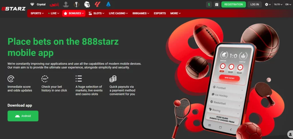 App mobile platform 888Starz