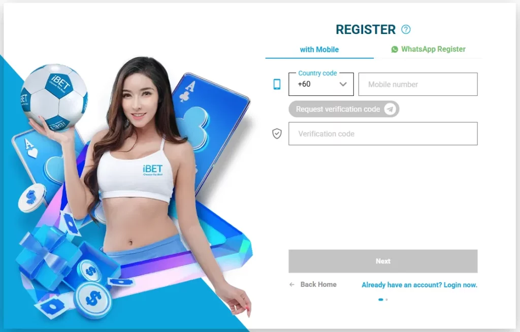 i8 iBET Malaysia Account Registration