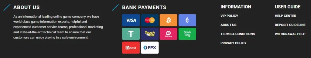i8 iBET Deposit and Withdrawal