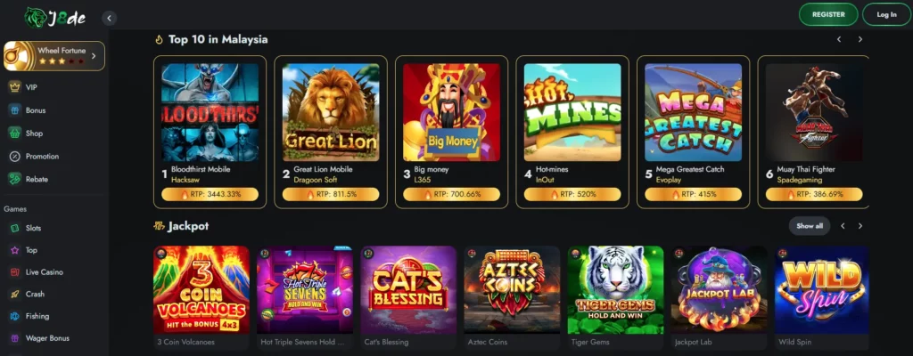 J8DE Malaysia Casino Section