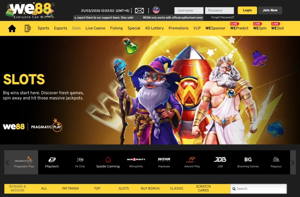 WE88 Malaysia Casino Section