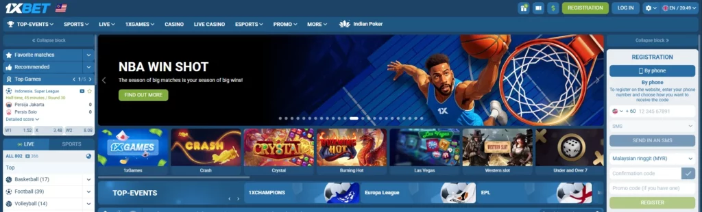 Basketball Sportsbooks Malaysia 1xBet