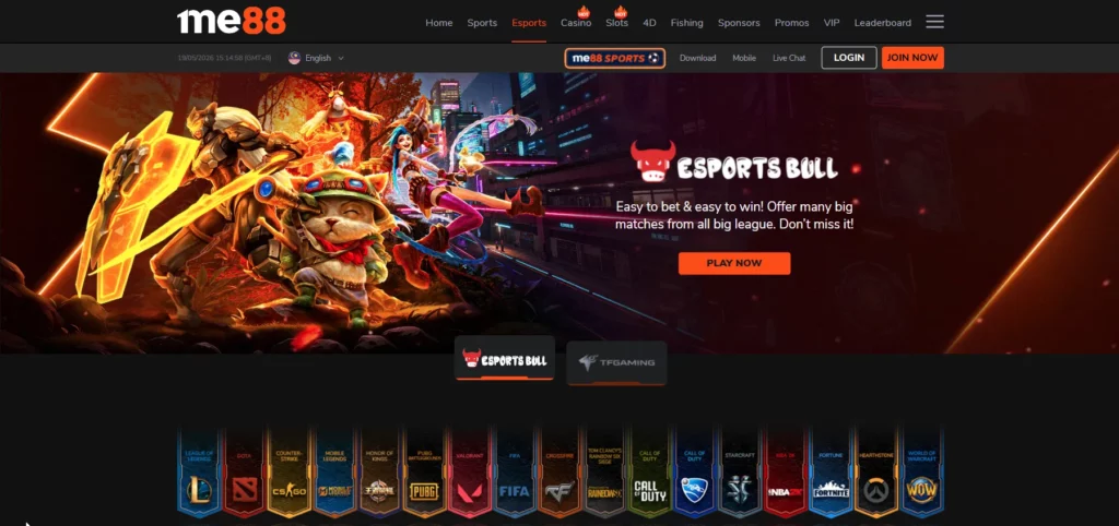 Esports Betting Bookmakers Me88