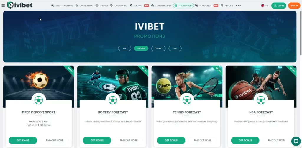 Free Bet Promotions Ivibet